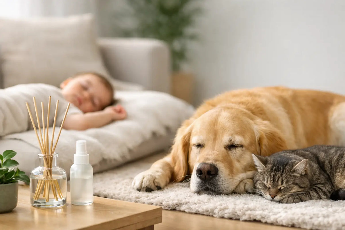 Parfum intérieur safe bébé animaux
