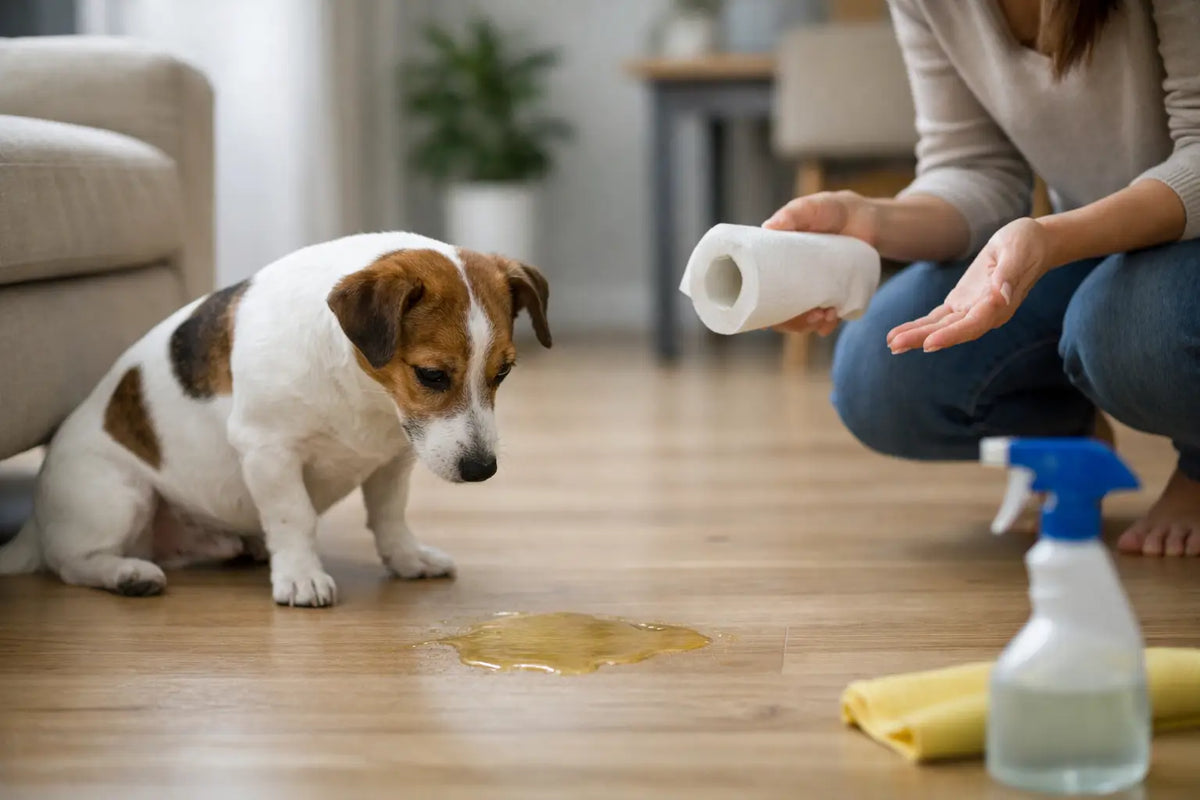 Mon chien fait pipi dans la maison : causes et solutions