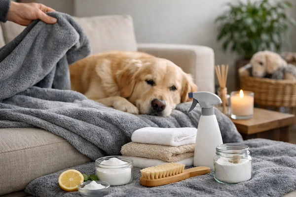 7 gestes contre l’odeur de chien sur plaid