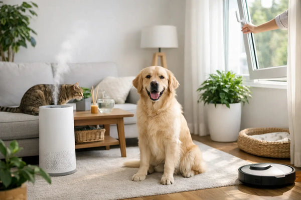 5 gestes pour un air intérieur sain avec animaux