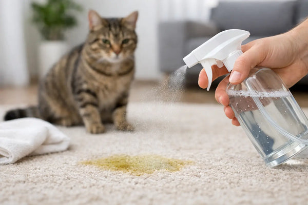 Nettoyant enzymatique pour urine de chat : comment ça marche ?